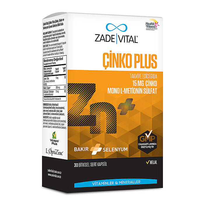Zade Vital Çinko Plus 30 Kapsül - 2