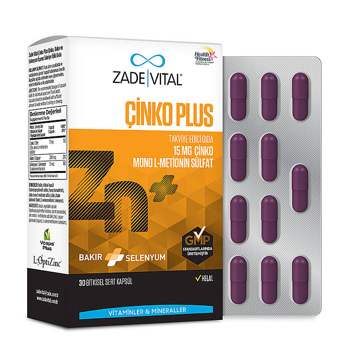 Zade Vital Çinko Plus 30 Kapsül - 1