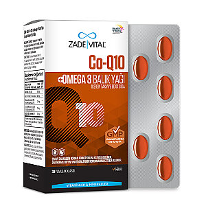 Zade Vital Co-Q10 Omega3 Balık Yağı 30 Yumuşak Kapsül - 2