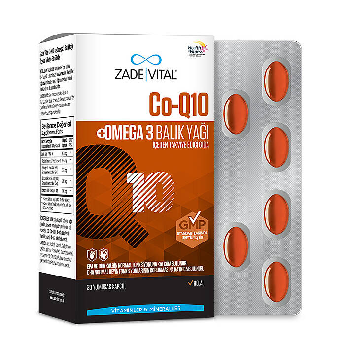 Zade Vital Co-Q10 Omega3 Balık Yağı 30 Yumuşak Kapsül - 2