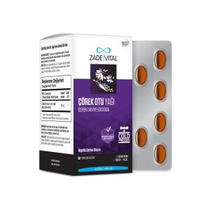 Zade Vital Çörek Otu Yağı 60 Yumuşak Kapsül - Zade Vital