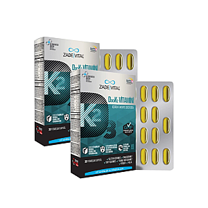 Zade Vital D3+k2 Vitamini 30 Kapsül 2'lü Set - Zade Vital