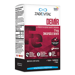 Zade Vital Demir 30 Bitkisel Sert Kapsül - Zade Vital