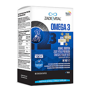 Zade Vital Omega 3 Balık Yağı 45 Yumuşak Kapsül - Zade Vital