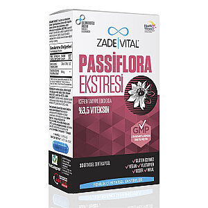 Zade Vital Passiflora Incarnata Ekstresi 30 Bitkisel Sert Kapsül - Zade Vital