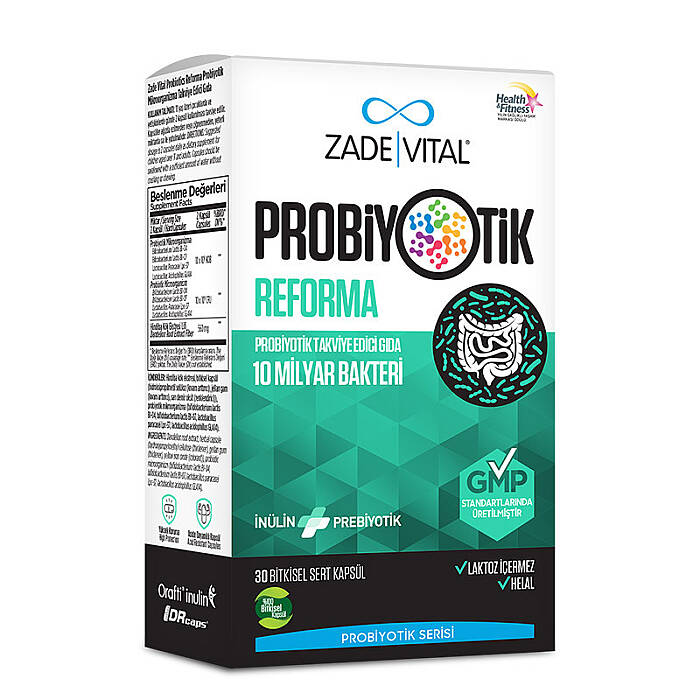 Zade Vital Probiyotik Reforma 30 Bitkisel Sert Kapsül - 1