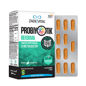 Zade Vital Probiyotik Reforma 30 Bitkisel Sert Kapsül - 2