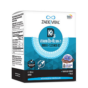 Zade Vital Vitamin D3K2 1000 IU + 11,25 mcg K2 Damla 20 ml - 2