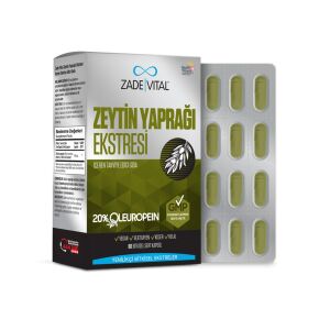 Zade Vital Zeytin Yaprağı Ekstresi 60 Bitkisel Sert Kapsül - Zade Vital